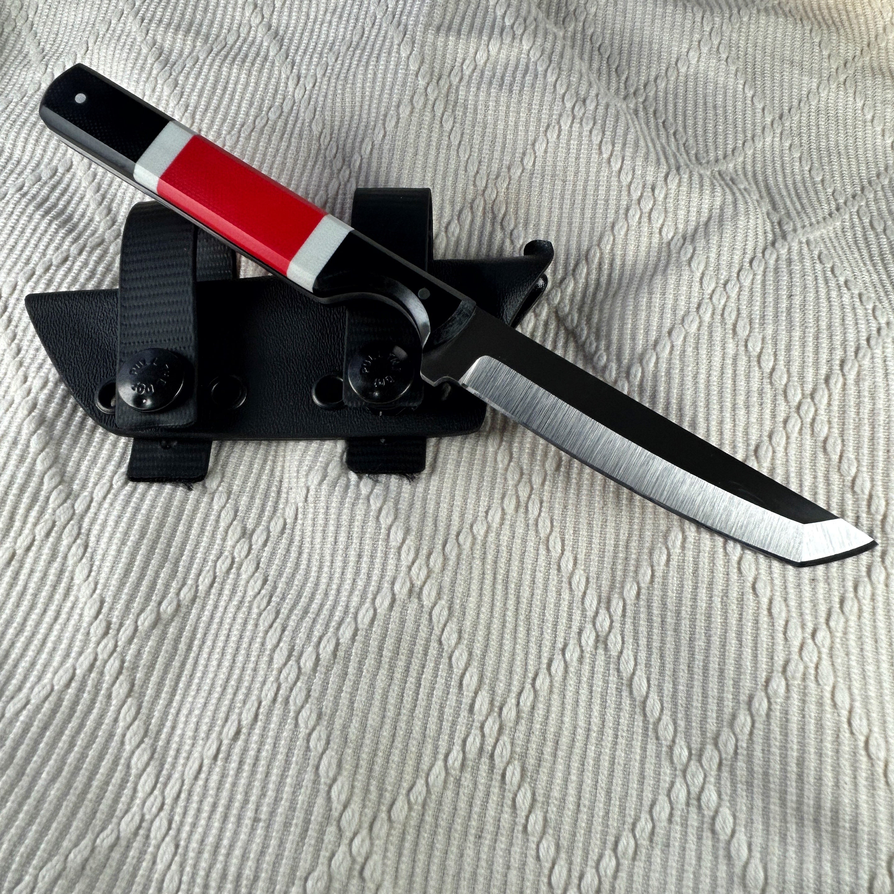 8 inch BJJ black belt tanto knife 