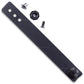 Rubber nylon sheath strap with attachment hardware